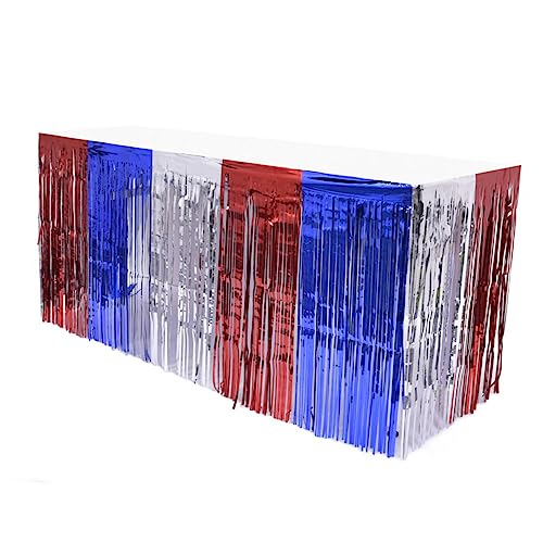 COLLBATH 3-Farbiger Quastenrock Party- 2er-Pack Tischquastengirlande mit Regenvorhang für Feiern COLLBATH 3-Farbiger Quastenrock Party- 2er-Pack Tischquastengirlande mit Regenvorhang für Feiern von COLLBATH