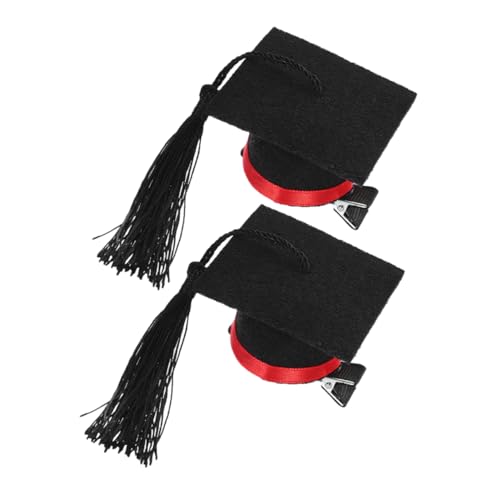 COLLBATH 2st Mini-arzthut-haarnadel Grad Kappe Haarspange Meister Hut Abschlusshut Stirnband Clip Abschlusskleid Mini-doktor-haarspange Abschluss Kopfbedeckung Sombrero-partyhüte Eisen Rot COLLBATH 2st Mini-arzthut-haarnadel Grad Kappe Haarspange Meister Hut Abschlusshut Stirnband Clip Abschlusskleid Mini-doktor-haarspange Abschluss Kopfbedeckung Sombrero-partyhüte Eisen Rot von COLLBATH
