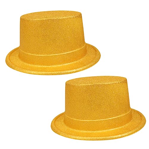 COLLBATH 2st Party-kappe Männer Mit Goldenem Hut Miniaturhüte Zum Basteln Fedora-kostümhut Flash-kostüm Ornamente Glitzerhut Herren Party-cosplay-kappe Party-performance-hut Partyhut COLLBATH 2st Party-kappe Männer Mit Goldenem Hut Miniaturhüte Zum Basteln Fedora-kostümhut Flash-kostüm Ornamente Glitzerhut Herren Party-cosplay-kappe Party-performance-hut Partyhut von COLLBATH