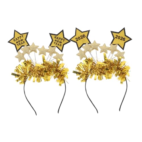 COLLBATH 2stücke Stirnband Mit Star-boppers Für Silvesterparty-zubehör Glitzerndes Design Zum Neujahrsthema Leicht Und Wiederverwendbar Für Feiertagsfeiern von COLLBATH
