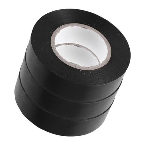 COLLBATH 3 Rollen Isolierband Elektro Klebeband Hochtemperaturbeständig pro Schwarz für Kabelisolierung und Bündelung von COLLBATH