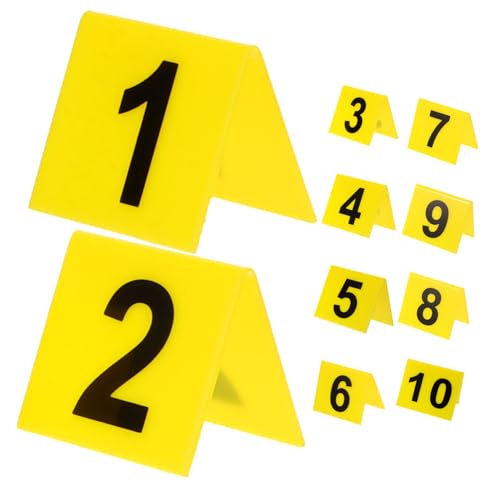 COLLBATH 3 Sätze Nummernschild Wahr Nummernmarkierung Schwarze Tischnummern Tischschilder Hochzeit Esstisch Redigierender Marker Markierung Für Die Restaurantnummer Acryl Gelb 10 Stück * 3 COLLBATH 3 Sätze Nummernschild Wahr Nummernmarkierung Schwarze Tischnummern Tischschilder Hochzeit Esstisch Redigierender Marker Markierung Für Die Restaurantnummer Acryl Gelb 10 Stück * 3 von COLLBATH