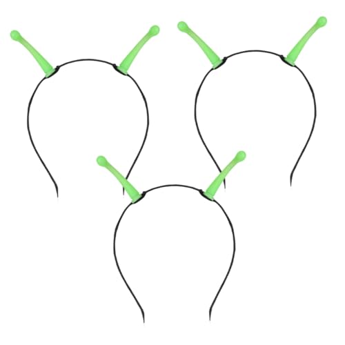 COLLBATH 3 Stück Leuchtender Außerirdischer Haarreif mit Grünen Antennen Halloween Fasching Kostüm Haarband für Damen Karneval Party Cosplay Zubehör COLLBATH 3 Stück Leuchtender Außerirdischer Haarreif mit Grünen Antennen Halloween Fasching Kostüm Haarband für Damen Karneval Party Cosplay Zubehör von COLLBATH