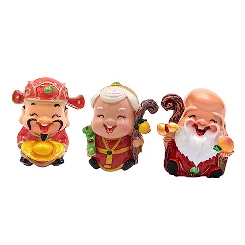 COLLBATH 3 Stück Miniatur-ältestenstatue Harzfigur Geburtstagstorte Cupcake-Dekoration Für Feiern Im Chinesischen Stil COLLBATH 3 Stück Miniatur-ältestenstatue Harzfigur Geburtstagstorte Cupcake-Dekoration Für Feiern Im Chinesischen Stil von COLLBATH