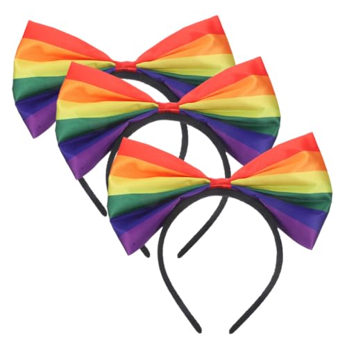 COLLBATH 3 Stück Teiliges Regenbogen Haarbänder mit Schleife für Damen und Mädchen Bunte Bequeme Stirnbänder für Alltag Partys und Festliche Anlässe COLLBATH 3 Stück Teiliges Regenbogen Haarbänder mit Schleife für Damen und Mädchen Bunte Bequeme Stirnbänder für Alltag Partys und Festliche Anlässe von COLLBATH