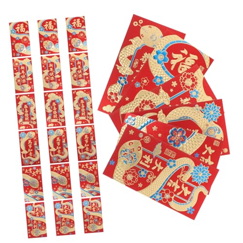 COLLBATH 36 Stück Rote Umschläge für Chinesische Neujahr Umschläge im Schlangen Design Verschiedene Stilvarianten und Feiern COLLBATH 36 Stück Rote Umschläge für Chinesische Neujahr Umschläge im Schlangen Design Verschiedene Stilvarianten und Feiern von COLLBATH