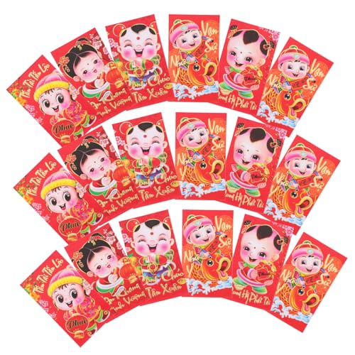 COLLBATH 36 Stück roter umschlag des neuen jahres Dekorationen Mond- Hochzeit Rote Tasche goldgeprägter Umschlag Chinesisches Neujahr rotes Umschläge Hongbao Papier COLLBATH 36 Stück roter umschlag des neuen jahres Dekorationen Mond- Hochzeit Rote Tasche goldgeprägter Umschlag Chinesisches Neujahr rotes Umschläge Hongbao Papier von COLLBATH