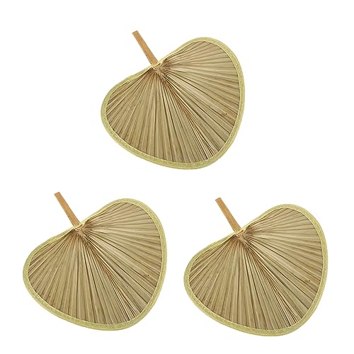 COLLBATH 3stücke Cattail Leaf Fächer Handgemacht Naturmaterial Sommeraccessoires Kühlung Strand Party Hochzeit Dekoration Foto Requisite Leicht von COLLBATH