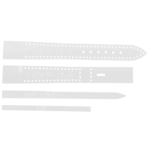 COLLBATH 4 Stck. Teiliges Uhrenarmband Vorlagen für DIY Lederhandwerk Stencil Schablonen für Uhrenarmbänder Vielseitig Einsetzbar Einfach für Kreative Projekte COLLBATH 4 Stck. Teiliges Uhrenarmband Vorlagen für DIY Lederhandwerk Stencil Schablonen für Uhrenarmbänder Vielseitig Einsetzbar Einfach für Kreative Projekte von COLLBATH