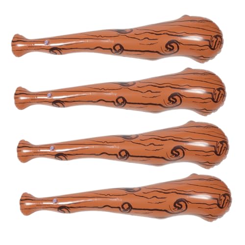 COLLBATH 4 Stück Aufblasbarer Baseballschläger mit Holzmaserung für Partys Veranstaltungen und Cheerleading Vielseitiges Sommer für Erwachsene COLLBATH 4 Stück Aufblasbarer Baseballschläger mit Holzmaserung für Partys Veranstaltungen und Cheerleading Vielseitiges Sommer für Erwachsene von COLLBATH