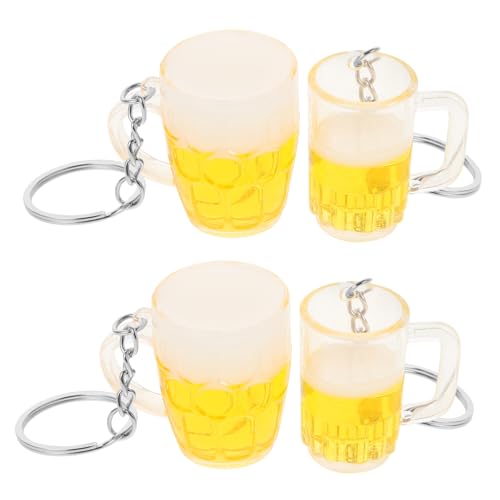 COLLBATH 4 Stück Bier-Schlüsselanhänger realistischer Bierbecher-Anhänger Bierkrug Bierbecher Schlüsselanhänger Bierbecher Modell Schlüsselanhänger bierbecher Plastik COLLBATH 4 Stück Bier-Schlüsselanhänger realistischer Bierbecher-Anhänger Bierkrug Bierbecher Schlüsselanhänger Bierbecher Modell Schlüsselanhänger bierbecher Plastik von COLLBATH