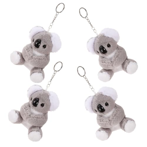 COLLBATH 4 Stück Cartoon Puppe Schlüsselanhänger Autoschlüsselring Anhänger Niedliche Puppe Schlüsselanhänger Puppentaschenanhänger Tierpuppenanhänger Puppenschlüsselkette Niedliche von COLLBATH