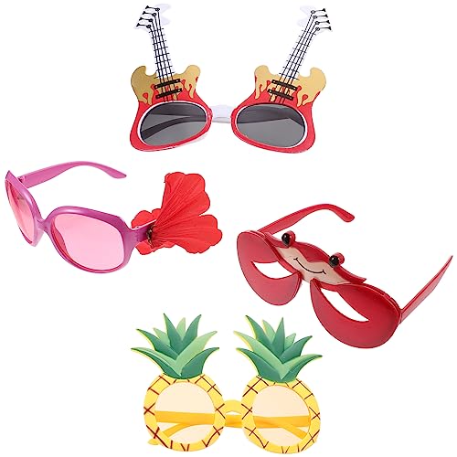 COLLBATH 4 Stück Hawaii Partybrillen Lustige Sonnenbrillen mit Kreativen Motiven für Foto Props für Strandfeiern Kostümpartys und Geburtstagsfeiern Bunte Designs die Aufmerksamkeit Erregen COLLBATH 4 Stück Hawaii Partybrillen Lustige Sonnenbrillen mit Kreativen Motiven für Foto Props für Strandfeiern Kostümpartys und Geburtstagsfeiern Bunte Designs die Aufmerksamkeit Erregen von COLLBATH