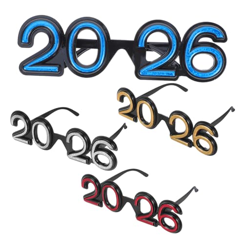 COLLBATH 4 Stück Lustige Silvesterbrillen für Feiern Kreative Partyaccessoires und Fotorequisiten für Unvergessliche COLLBATH 4 Stück Lustige Silvesterbrillen für Feiern Kreative Partyaccessoires und Fotorequisiten für Unvergessliche von COLLBATH