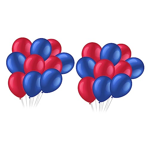 COLLBATH 40 Stück 12 Ballon zum Unabhängigkeitstag rote und blaue Luftballons Partydekorationen Luftballons celebrations feierstahl Partyballons Party-Dekorationsballons Emulsion von COLLBATH