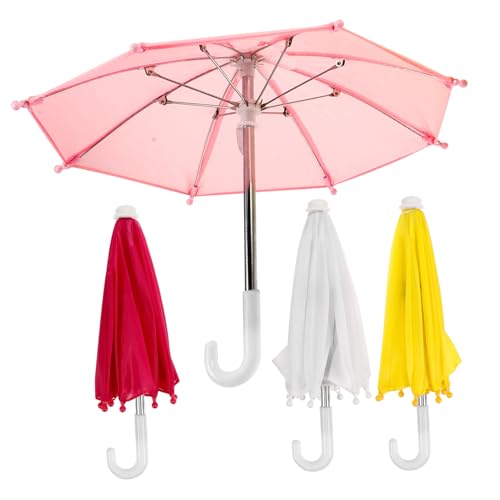 COLLBATH 4Stücke Regenschirm Dekoration Teiliges Puppenhaus Zubehör Stilvolles Modell Für Mini Dekoration Romantische Farbenfrohe Designs von COLLBATH