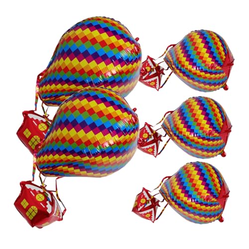 COLLBATH 5 Stück Heißluftballon Dekoration Weltraumballon Partyballon Ballonbogen-kit Neonballons Heiße Sonne Blase Weihnachtsballon Bunter Heißluftballon Ballongirlande Aluminiumfolie COLLBATH 5 Stück Heißluftballon Dekoration Weltraumballon Partyballon Ballonbogen-kit Neonballons Heiße Sonne Blase Weihnachtsballon Bunter Heißluftballon Ballongirlande Aluminiumfolie von COLLBATH