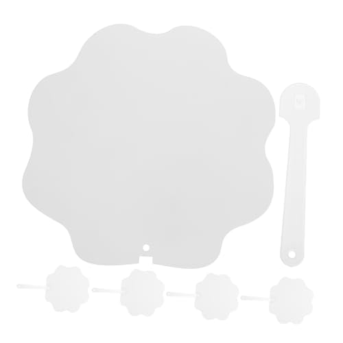 COLLBATH 5 Stück Leere Diy Blütenform Fächer für Hochzeiten und Abschlussfeiern Tragbar für Persönliche Designs und Effektive Werbung von COLLBATH