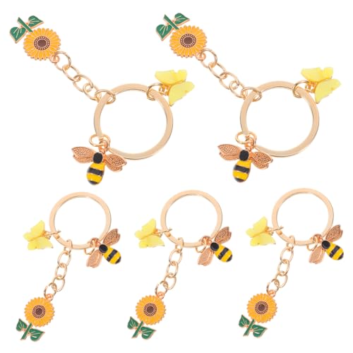 COLLBATH 5 Stück Sonnenblumen Schlüsselanhänger Rucksack Emaillierte Bienen Anhänger Damen Taschenanhänger Bienen Legierung Bienen Rucksack Anhänger Frühlingsparty COLLBATH 5 Stück Sonnenblumen Schlüsselanhänger Rucksack Emaillierte Bienen Anhänger Damen Taschenanhänger Bienen Legierung Bienen Rucksack Anhänger Frühlingsparty von COLLBATH