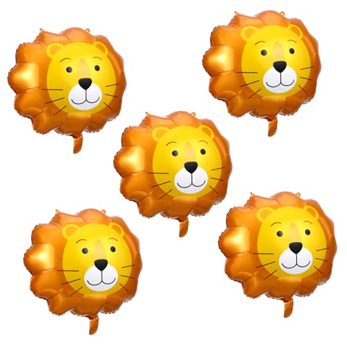 COLLBATH 5 Stück Tierform Ballon Pfotenballons LED Zahl Dschungel Geburtstag Party Entzückender Folienballon Dekoballon Folienballon Ornament Ballon Für Aluminiumfolie von COLLBATH