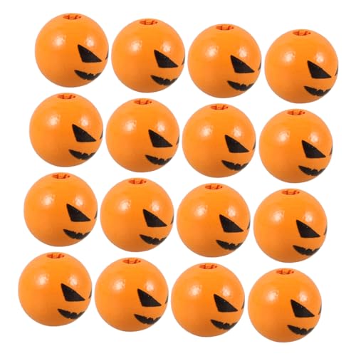 COLLBATH 50 Stück Halloween DIY runde Holzperlen Danke Festival-Accessoires Party Halloween Perlen holzperlen selber machen Perlen zum Basteln DIY-Perlen Hemu Orange COLLBATH 50 Stück Halloween DIY runde Holzperlen Danke Festival-Accessoires Party Halloween Perlen holzperlen selber machen Perlen zum Basteln DIY-Perlen Hemu Orange von COLLBATH