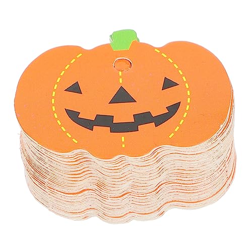 COLLBATH 50 Stück Halloween Kürbis Hängeschilder Papier Dekorationstags für Diy Geschenkanhänger Bastelbedarf Vielseitig Einsetzbar für Preisetiketten und Buchmarker COLLBATH 50 Stück Halloween Kürbis Hängeschilder Papier Dekorationstags für Diy Geschenkanhänger Bastelbedarf Vielseitig Einsetzbar für Preisetiketten und Buchmarker von COLLBATH