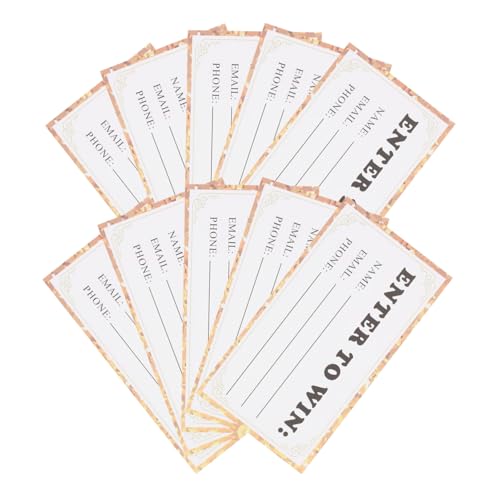 COLLBATH 50 Stück Lose Gewinnspielkarten mit Raum für Name Mail und Telefonnummer Teilnahmeformulare für Gewinnspiele Events Fundraiser Inklusive Motivierender Grußformel COLLBATH 50 Stück Lose Gewinnspielkarten mit Raum für Name Mail und Telefonnummer Teilnahmeformulare für Gewinnspiele Events Fundraiser Inklusive Motivierender Grußformel von COLLBATH