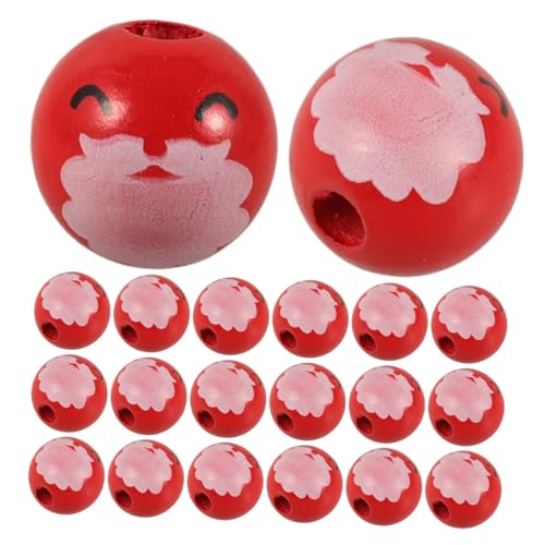 COLLBATH 50 Stück Perlen-Anhänger hängend weihnachtsgirlande dekoration Thema Form Party mit fokal Weihnachtsperlen für die Schmuckherstellung Perlen für Heimwerker Holz rot COLLBATH 50 Stück Perlen-Anhänger hängend weihnachtsgirlande dekoration Thema Form Party mit fokal Weihnachtsperlen für die Schmuckherstellung Perlen für Heimwerker Holz rot von COLLBATH