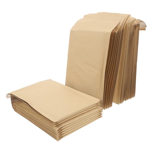 COLLBATH 50 Stück Selbstklebende Luftpolstertaschen aus Kraftpapier Robuste Versandtaschen mit Polsterschicht für Sicheren Versand für Online und Boutiquen von COLLBATH