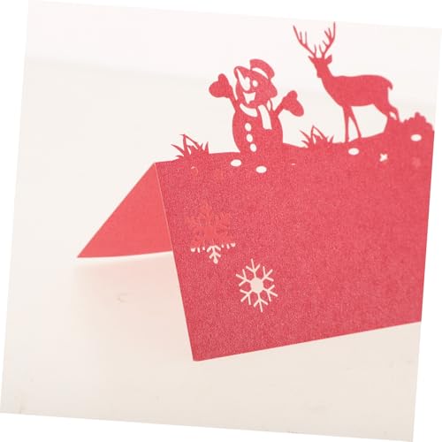 COLLBATH 50 Stück Sitzkarten Großpackung Tisch Fröhliche Gäste Schaufensterszene Frostige Weihnachtsessen Gedecke Rentier Weihnachtsdekoration Tischkarten Für COLLBATH 50 Stück Sitzkarten Großpackung Tisch Fröhliche Gäste Schaufensterszene Frostige Weihnachtsessen Gedecke Rentier Weihnachtsdekoration Tischkarten Für von COLLBATH