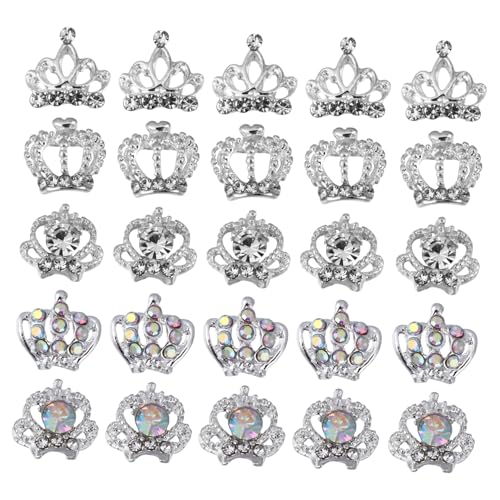 COLLBATH 50 Stück Teiliges Nagel deko Legierung Nail Charms für DIY Nail Art Vielseitige Strasssteine zum Aufkleben für Kreative Maniküre und Modische Nagelgestaltung von COLLBATH