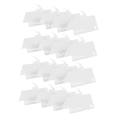 COLLBATH 50 Stück Tischkarten Für Tischdekoration Hochzeitstischkarten Für Tisch Weihnachtstischkarten Tischkarten Tischzeltkarten Zeltkarten Für Tischdekoration Sitzkarten von COLLBATH