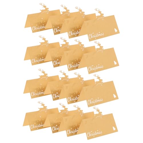 COLLBATH 50 Stück Tischkarten Namenskarten Für Hochzeiten Tischkarten Für Tischdekoration Sitzkarten Für Hochzeiten Empfänge Feiertagspartys Sitzkarten Party von COLLBATH