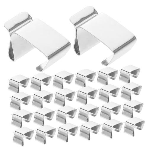 COLLBATH 50 Stück Weihnachtslicht Dachrinnenclips aus Robustem Metall Große Outdoor Haken für Lichterketten Einfache Werkzeugfreie Montage Wiederverwendbar für Weihnachtsbeleuchtung und von COLLBATH