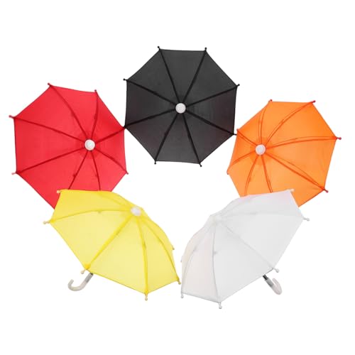 COLLBATH Niedliche Mini-foto-requisiten Regenschirm-spielzeug 5er-pack Miniatur-regenschirme Für Kinder Dekorative Mini-regenschirme Für Und Garten von COLLBATH