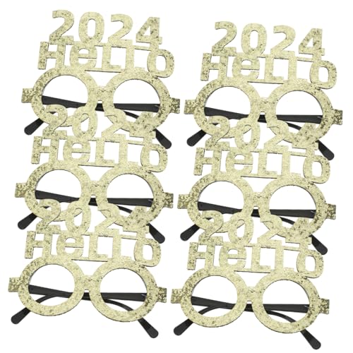 COLLBATH 6 Stück 2024 Neujahrsbrille Brillen 2024 Silvester-Foto-Requisite Neuartige Sonnenbrille Partybrille 2024 faschingskostüme fasnachtskostüme 2024 Brillen lustige Tanzbrille Plastik COLLBATH 6 Stück 2024 Neujahrsbrille Brillen 2024 Silvester-Foto-Requisite Neuartige Sonnenbrille Partybrille 2024 faschingskostüme fasnachtskostüme 2024 Brillen lustige Tanzbrille Plastik von COLLBATH