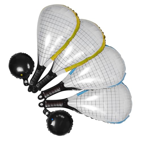 COLLBATH 6 Stück Aufblasbare Tennis Schläger und Bälle Dekoration für Sport Themen Geburtstagsfeiern Hochzeiten und Feiern COLLBATH 6 Stück Aufblasbare Tennis Schläger und Bälle Dekoration für Sport Themen Geburtstagsfeiern Hochzeiten und Feiern von COLLBATH