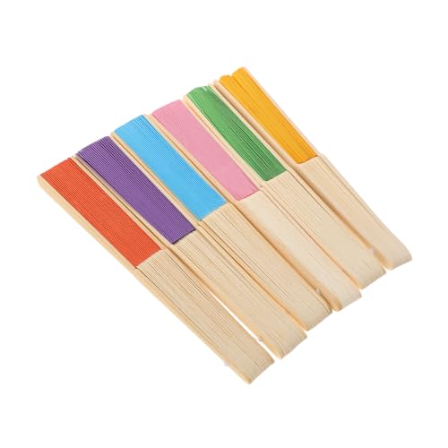 COLLBATH 6 Stück Bunte Papierfächer Faltbare Handfächer für Diy Bastelmaterial für Kindergarten Kreative Kunstprojekte und Partys Individuell Gestaltbar Orange Blau Grün COLLBATH 6 Stück Bunte Papierfächer Faltbare Handfächer für Diy Bastelmaterial für Kindergarten Kreative Kunstprojekte und Partys Individuell Gestaltbar Orange Blau Grün von COLLBATH