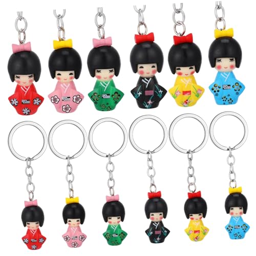 COLLBATH 6 Stück Schlüsselanhänger Kimono Zubehör Aus Karikatur Miniatur Stoff Party Ring Charme Puppe Schlüsselbund Klein Cartoon-taschenanhänger Zinklegierung COLLBATH 6 Stück Schlüsselanhänger Kimono Zubehör Aus Karikatur Miniatur Stoff Party Ring Charme Puppe Schlüsselbund Klein Cartoon-taschenanhänger Zinklegierung von COLLBATH
