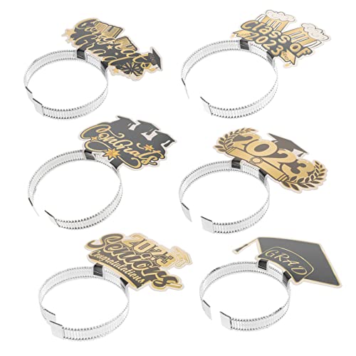 COLLBATH 6 Stück Stirnband für die Abschlusssaison Gefälligkeiten für Abschlussfeiern Haargummis für entzückendes Haarband Girlande haarschmuck Cosplay-Stirnband Grad Haarband Papier COLLBATH 6 Stück Stirnband für die Abschlusssaison Gefälligkeiten für Abschlussfeiern Haargummis für entzückendes Haarband Girlande haarschmuck Cosplay-Stirnband Grad Haarband Papier von COLLBATH