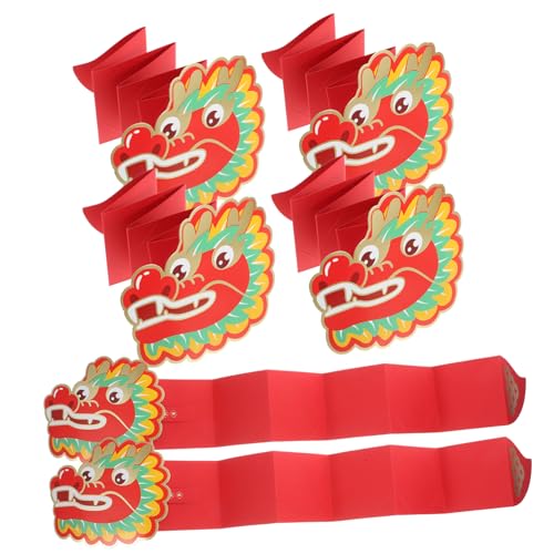 COLLBATH 6 Stück Teiliges Chinesische Rote Umschläge aus Papier mit Drachendesign Traditionelle Glücksgeldtaschen für Chinesisches Neujahr Hochzeit Geburtstage und Festlichkeiten Kreative COLLBATH 6 Stück Teiliges Chinesische Rote Umschläge aus Papier mit Drachendesign Traditionelle Glücksgeldtaschen für Chinesisches Neujahr Hochzeit Geburtstage und Festlichkeiten Kreative von COLLBATH