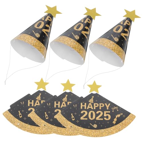 COLLBATH Eleganter Neujahrshut 6 Stück Partyhut Aus Papier Für Erwachsene Für Neujahrsfeiern Dekoration COLLBATH Eleganter Neujahrshut 6 Stück Partyhut Aus Papier Für Erwachsene Für Neujahrsfeiern Dekoration von COLLBATH