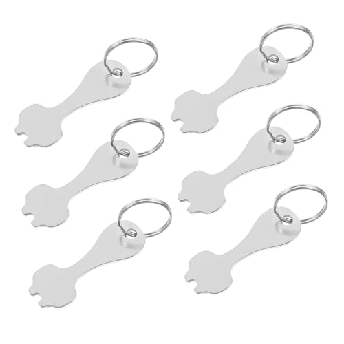 COLLBATH Edelstahl Einkaufswagenchip Schlüsselanhänger 6er Set Tragbarer Einkaufswagenchip Schlüsselanhänger COLLBATH Edelstahl Einkaufswagenchip Schlüsselanhänger 6er Set Tragbarer Einkaufswagenchip Schlüsselanhänger von COLLBATH