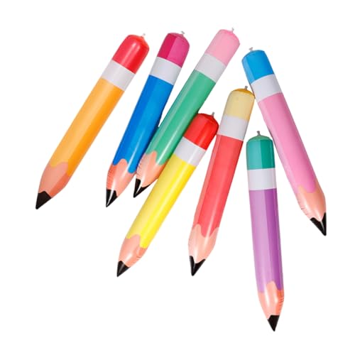 COLLBATH Spaß Zum Schulanfang 7 Stück Aufblasbare Bleistifte Aus Pvc Dekorative Luftballons Für Klassenzimmerdekorationen Und Partys COLLBATH Spaß Zum Schulanfang 7 Stück Aufblasbare Bleistifte Aus Pvc Dekorative Luftballons Für Klassenzimmerdekorationen Und Partys von COLLBATH