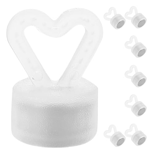 COLLBATH 8 Stück Ballon-Anhängergewichte: Herzförmige Gewichte mit magnetischer Basis – metallische Tischmittelstückhalter für Heliumballons von COLLBATH