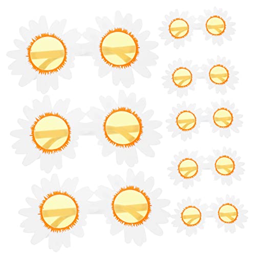 COLLBATH 8 Stück Gänseblümchen-Brille ferngläser kinderferngläser strandparty partygläser partyglasses Sommerbrille rund Hawaii -Brille Party Plastik Yellow COLLBATH 8 Stück Gänseblümchen-Brille ferngläser kinderferngläser strandparty partygläser partyglasses Sommerbrille rund Hawaii -Brille Party Plastik Yellow von COLLBATH