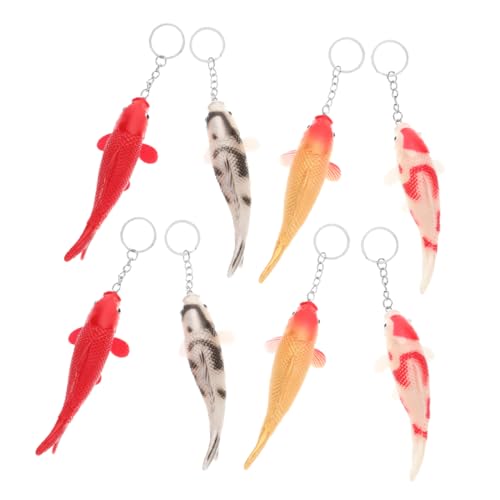 COLLBATH 8 Stück Schlüsselanhänger Süßer Schlüsselanhänger Mini Taschenanhänger Mini Tiermodell Schlüsselanhänger Für Dekoration Meeres Schlüsselanhänger Fischförmiges von COLLBATH