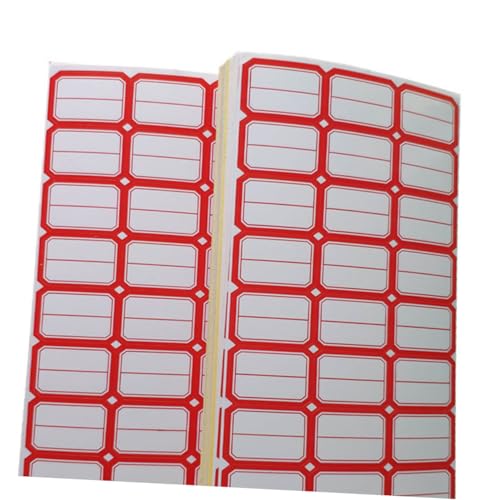 COLLBATH 80 Blatt Preisetiketten Aufkleber mit Selbstklebenden Etiketten pro Blatt Handbeschriftbare Sticker für Büro Geschäft und Schule zum Organisieren und Kennzeichnen von COLLBATH