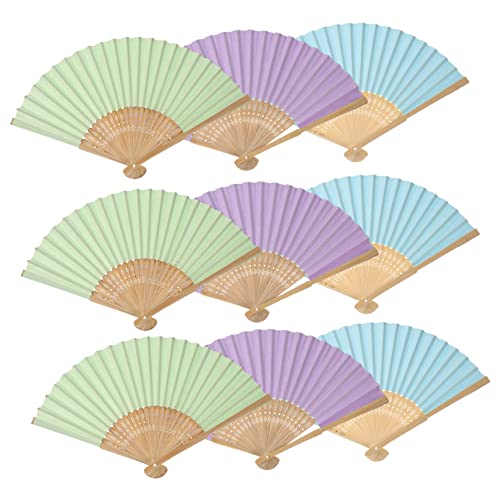 COLLBATH 9 Stück Teiliges Diy Faltfächer für Blanko Papierfächer Dekorieren Leicht und Tragbar für Kreative Bastelprojekte und Freizeitaktivitäten COLLBATH 9 Stück Teiliges Diy Faltfächer für Blanko Papierfächer Dekorieren Leicht und Tragbar für Kreative Bastelprojekte und Freizeitaktivitäten von COLLBATH
