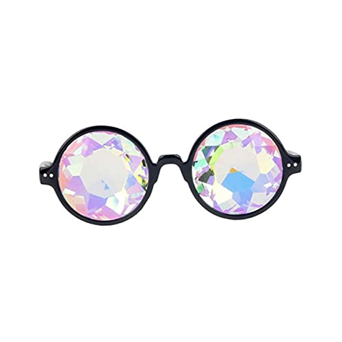 COLLBATH Sonnenbrille regenbogengläser prismenbrille coole brillen partybrille scherzbrille Regenbogen-Kaleidoskop-Brille Trippy Brille für Raves schnapsgläser Beugungsgläser Glas Kostüme von COLLBATH